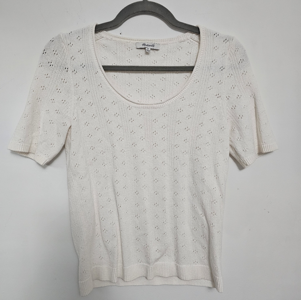 Madewell White Sweater